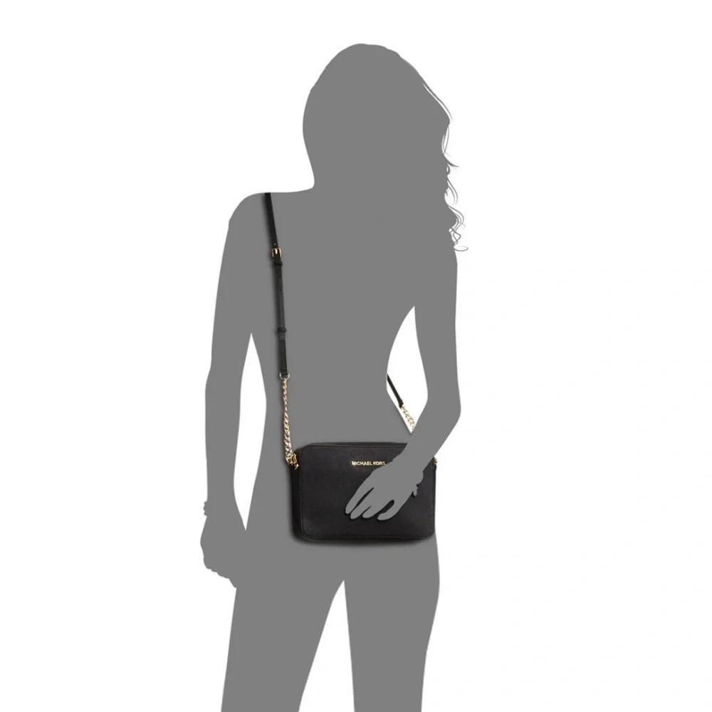 🖤🖤NWT-Michael Kors Leather Jet Set East West Crossbody🖤🖤